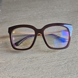 DIFF Eyewear Women's Chestnut Blue Light Glasses